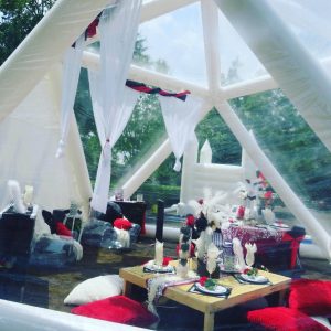 Dunch “Late Brunch”  Marquee Picnic Table Party for Any Occasion